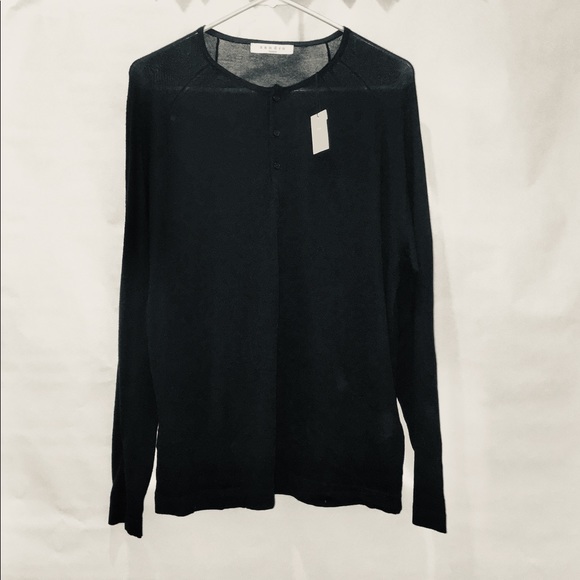Sandro Other - Sandro Paris Henley Shirt
